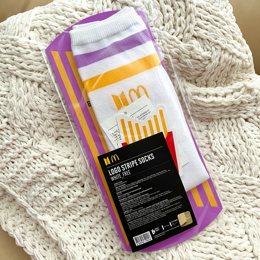 BTS x McDonald’s Logo Stripe Socks
